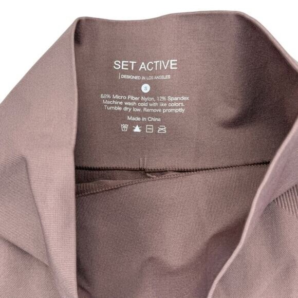 SET ACTIVE Sculptflex Legging Sz Small Dusty Pink - Picture 4 of 6